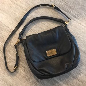 Marc by Marc Jacobs black leather cross body bag